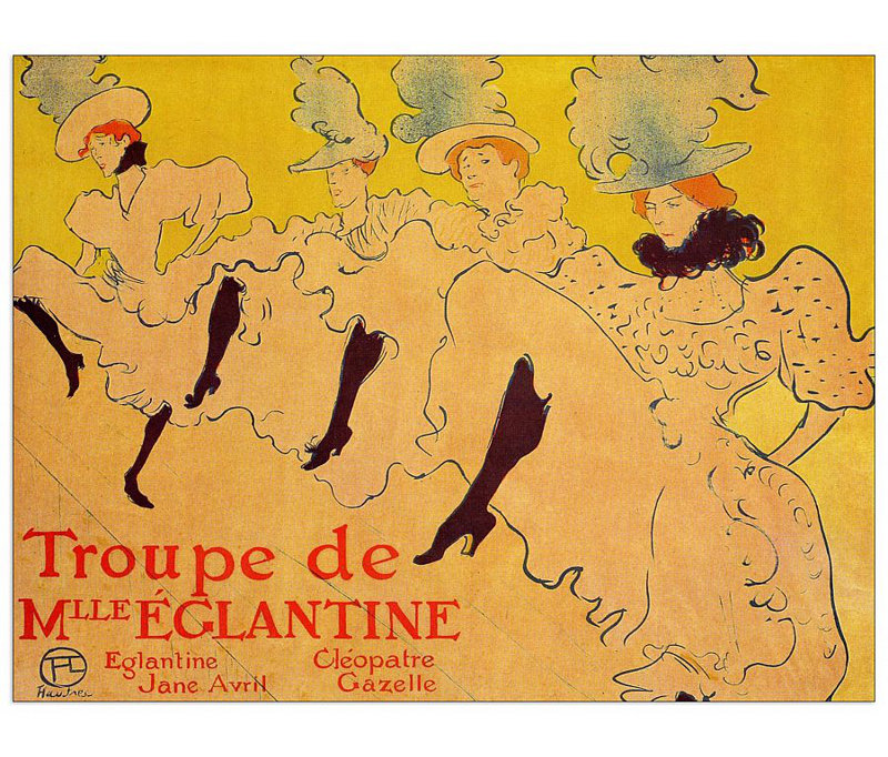 Henri De Toulouse-Lautrec - Wrapped Canvas Painting, 60cm H x 80cm W x 1.8cm D
