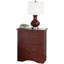 2 Drawers Pine Wood Nightstand-526555507