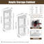 Ensemble de meuble-lavabo simple autoportant 28 po Denston et support de rangement mural 12 po-169914161
