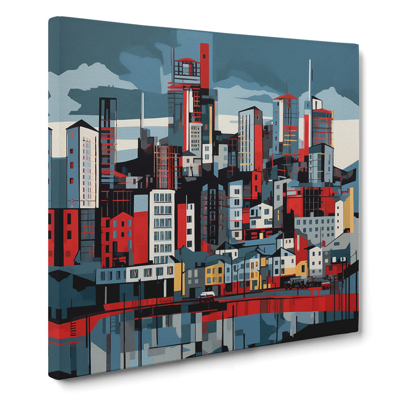 Modern Wall Art - Wrapped Canvas, 50cm H x 50cm W
