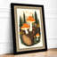 Woodland Mushrooms Botanical - Framed Print-1243004485-1243004489