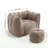 Chenille Soft Bean Bag Chair,Multifunctional Comfortable Square Sofa with Footstool-1570893363