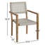 Cava Solid Teak Wood and Rope Stacking Armchairs (Set of 2)-985732086