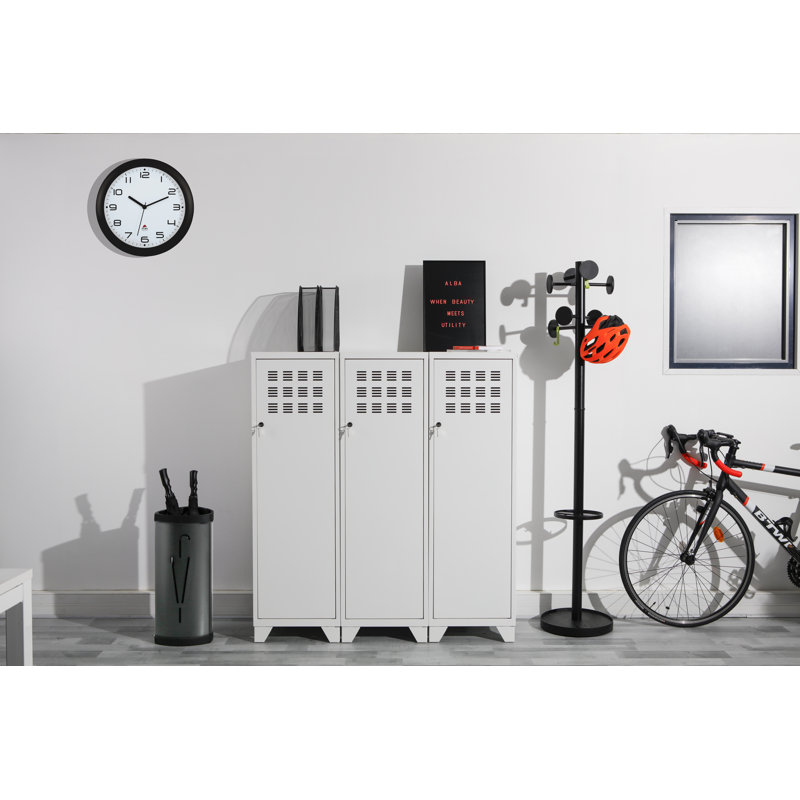 Abigeal Metal Freestanding Coat Rack, Black