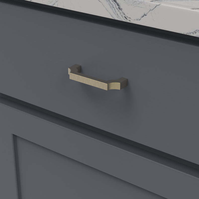 Monarch Bar / Handle Pull, 3", Champagne Bronze