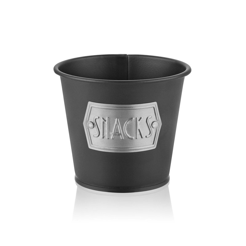 Brambly Cottage Marano Tin Sweet Bowl, Matte Black