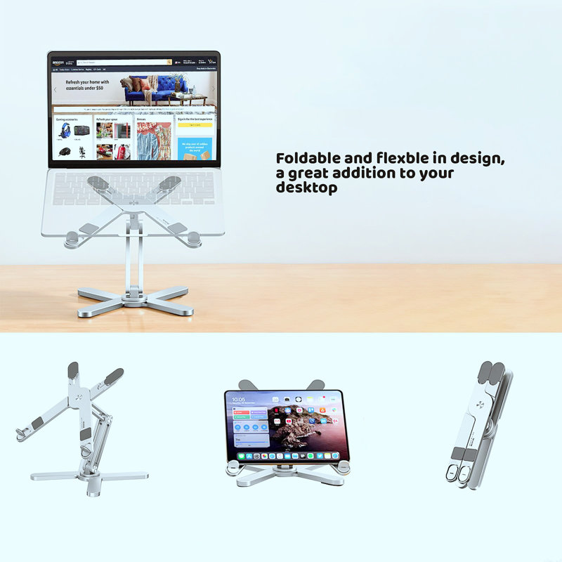 Laptop Stand with 360 Rotating Base