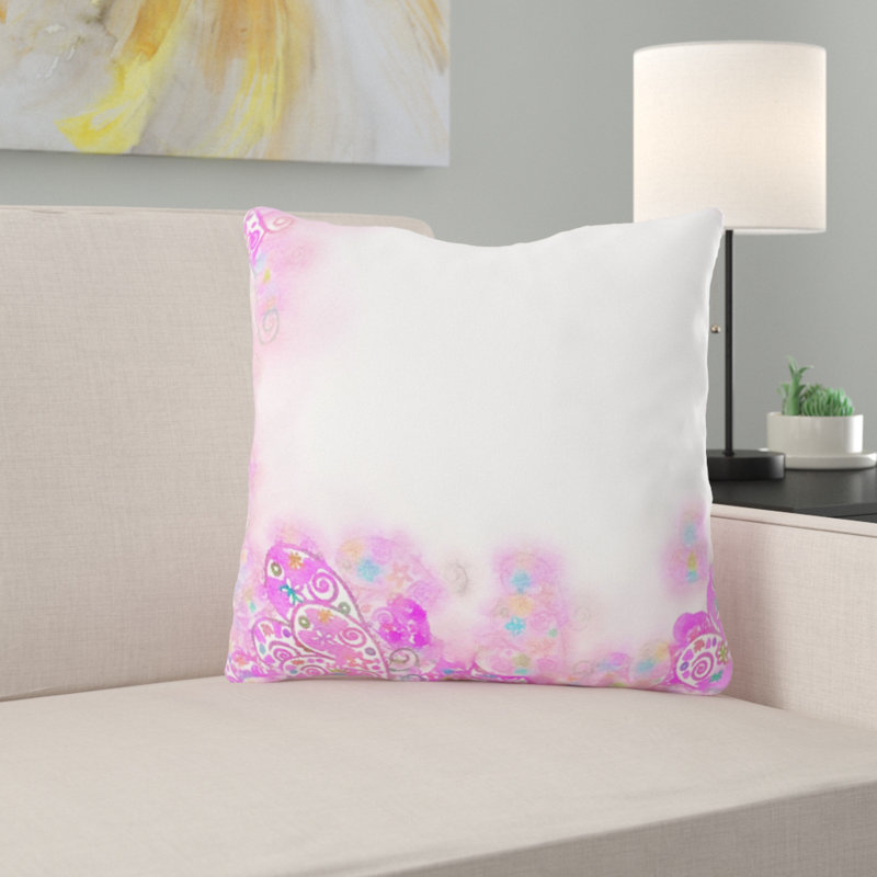 Reversible Throw Pillow, Microsuede, Indoor