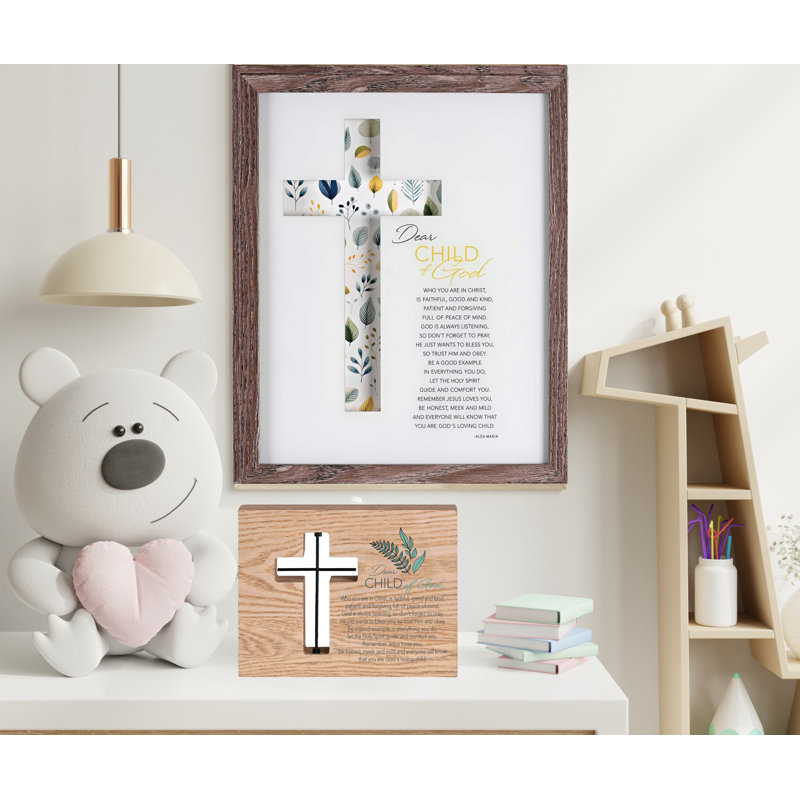 Tabletop Wire Plaque Child Of God Boy
