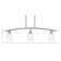 Kurve 3 Light Island Light Shown In Graphite Finish With 5" Textured Glass