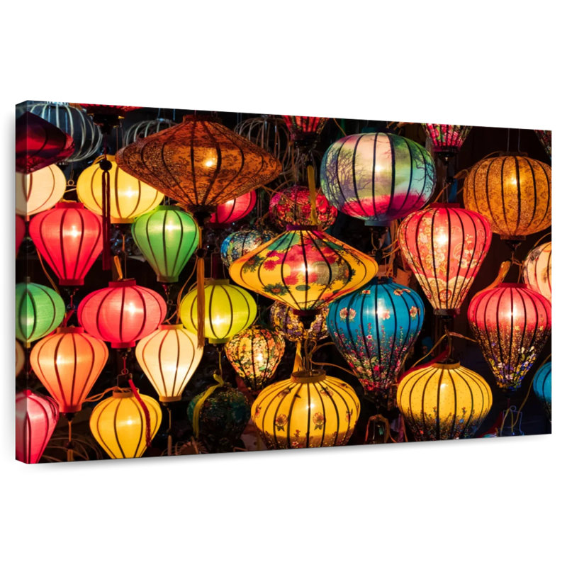 Kerner Glowing Chinese Lanterns, 16" H x 24" W