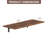 Wall Mounted Desk,Floating Folding Table with Heavy-Duty Brackets,Laundry Room Folding Table Station,Retro-1862756573
