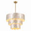 24" 5-Light Scalloped Capiz Shell Drum Chandelier-1878925499