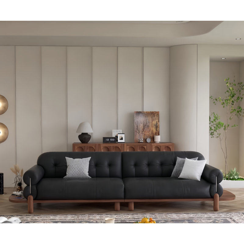 Canapé rétro de style Mid-Century, H 31,5 po x l 110,24 po x P 39,97 po
