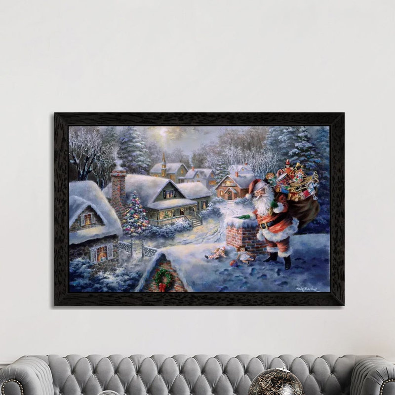 Bringing Joy And Happiness by Nicky Boehme - Print on Canvas, 152.5 cm H x 101.5 cm W, Black Framed