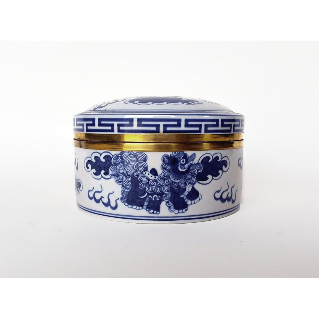 Manseau Ceramic Decorative Box World Menagerie