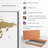 " Bronze Modern World Map "-92563436
