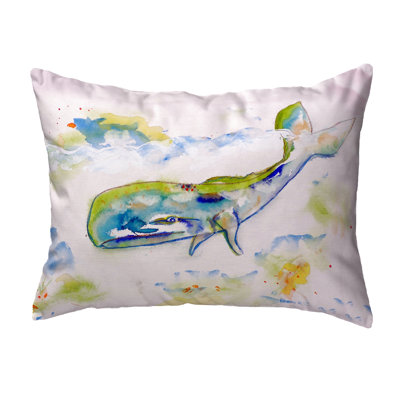 Whale Indoor/Outdoor Lumbar Pillow