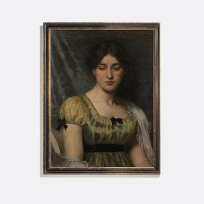 Portrait Of A Woman I Print by Marie Wandscheer