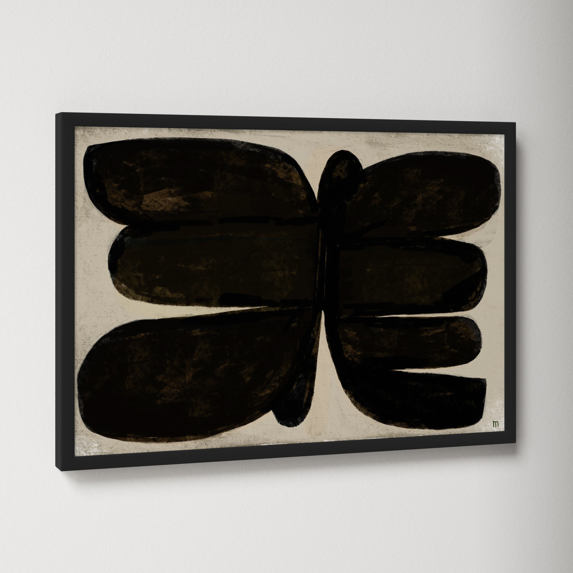 Dragonfly by StudioM, Black, 14" H x 20" W x 1.25" D