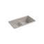 IronTones® Kohler 33" L x 18.75" W Drop-in Smart Divide Double-Equal Kitchen Sink-101340132