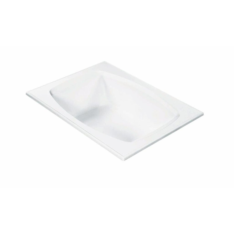 MTI Solutions 65.5" Freestanding Soaking Bathtub, White