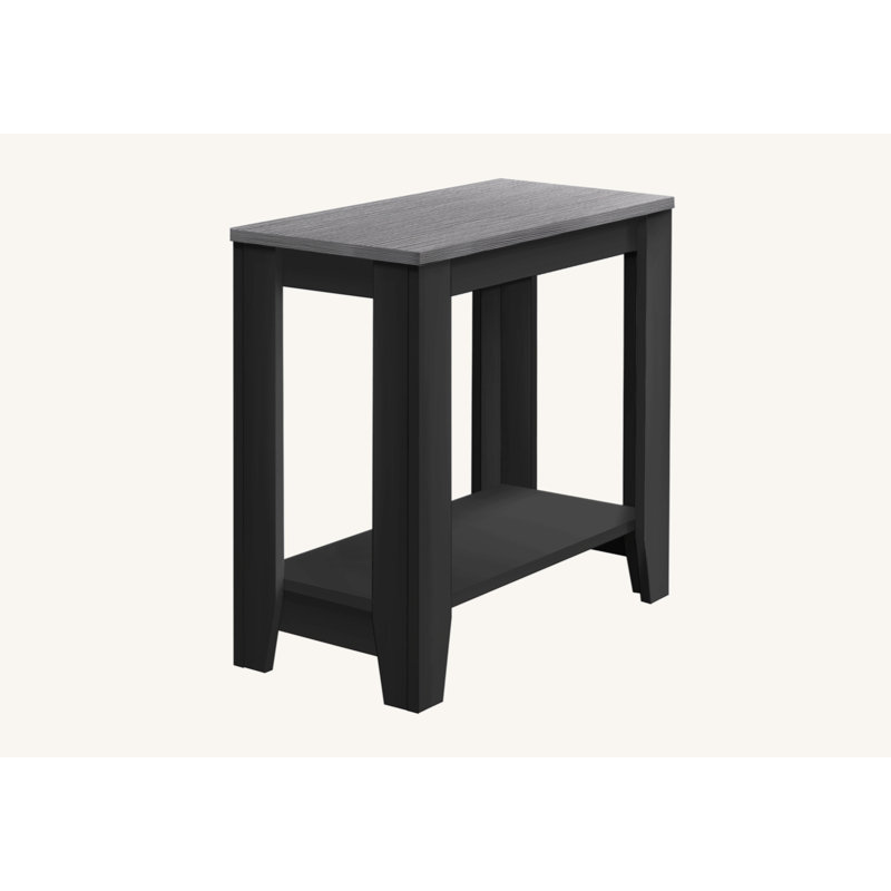 Elegant Nightstand, Nightstand, Transitional Accent Table, End Table With Open Storage Shelf, Black