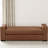 Stylish and Durable Brown Faux Leather Ottoman