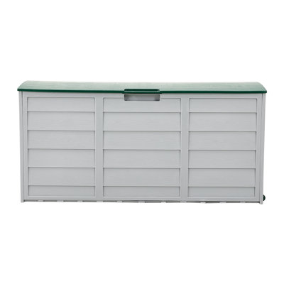 Dakota Fields Charrissa 112cm W 290L Water Resistant Plastic Lockable Deck Box with Wheels