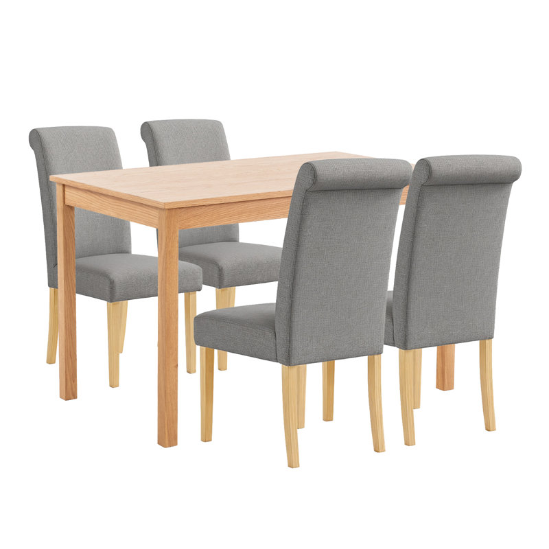 4 - Person Solid Oak Dining Set