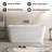 55‘’ Freestanding Soaking Acrylic Bathtub