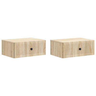49cm W Manufactured Wood Bedside Table