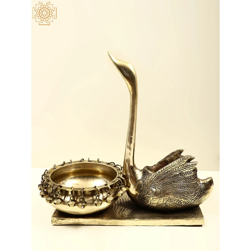 Figurine Deralin Urli avec cygne