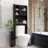 Modern Over The Toilet Space Saver Organization Wood Storage Cabinet For Home, Bathroom - Espresso