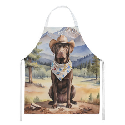 Tablier de bienvenue Labrador Retriever Cowboy