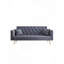 Canapé convertible de 71 pouces en velours gris American Vintage, convenant à un petit salon, une chambre à coucher ou un bureau-1790799031-1807402135