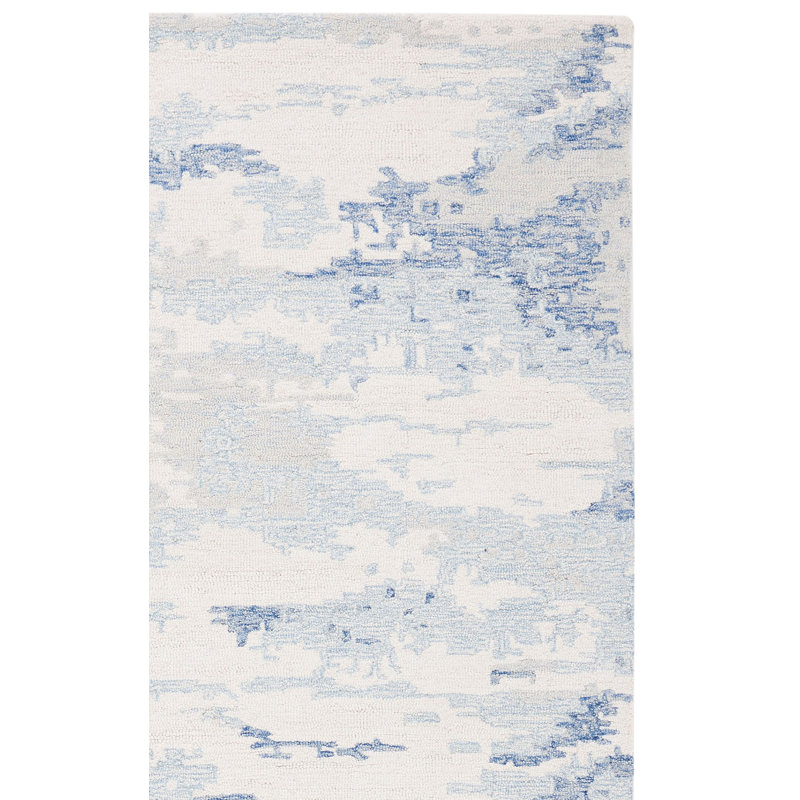 Jahiem Handmade Tufted Wool Multicolor Rug, Rectangle 5' x 8'