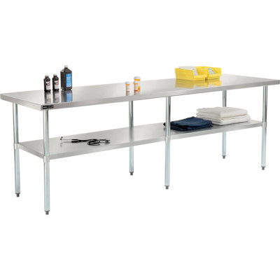 96'' W Stainless Steel Top Workbench