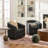 Oscar 29" W Water Resistant Faux Leather Swivel Barrel Chair (Set of 2)-1943771484