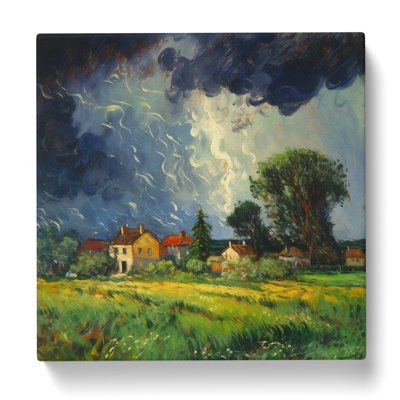 Thunderstorm Neo-Impressionism - Wrapped Canvas