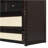 Full Size Murphy Bed With Large Drawers,Espresso-207448472