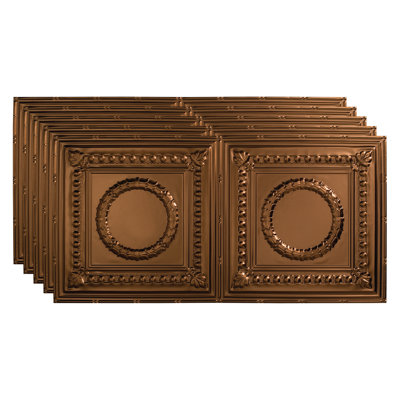 Panneau de plafond décoratif en vinyle 2 pi x 4 pi FASÄDE Rosette