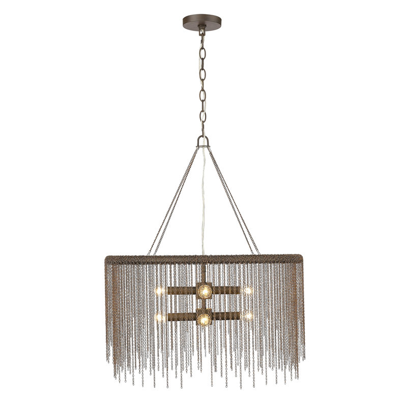 Luminaire suspendu tambour 8 lumières Gennett