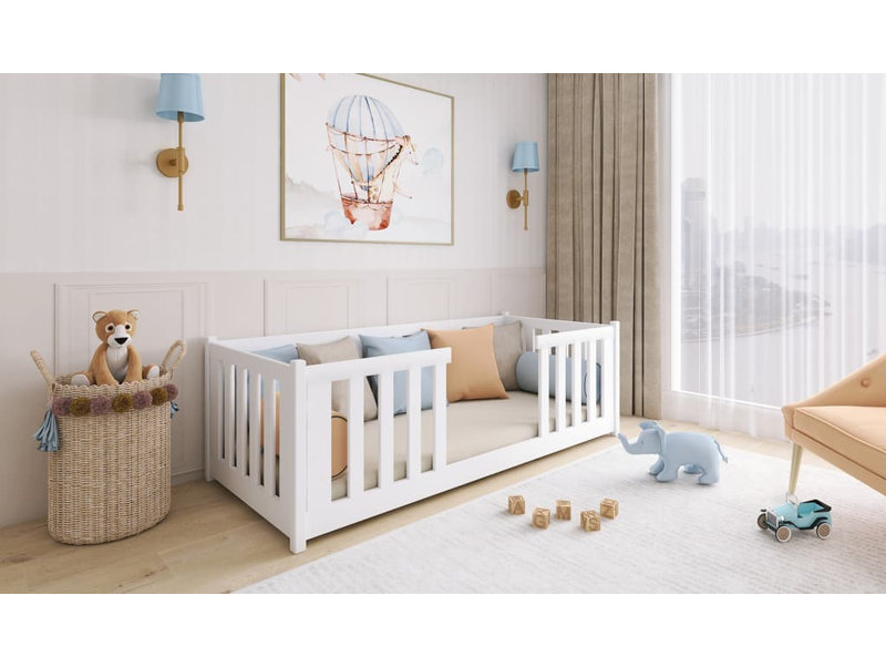 Biay Single (3') Solid Wood Bed Frame with Mattress