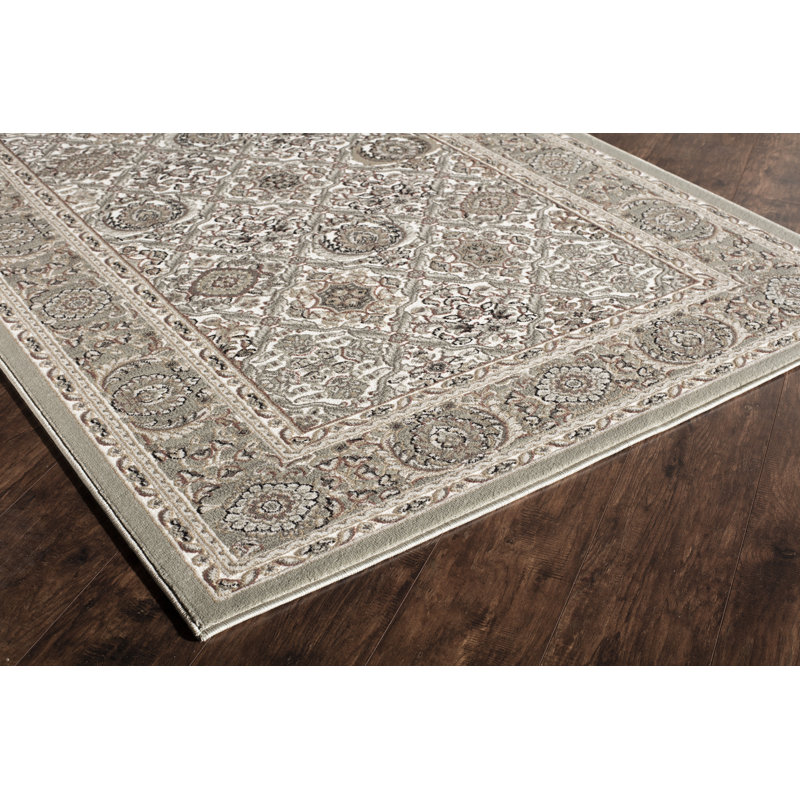 Sheldon Gray Area Rug, Rectangle 5' x 8'
