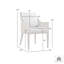 Chaise de patio avec coussin Grenada