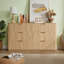 Commode en bois avec 6 tiroirs-1948064610
