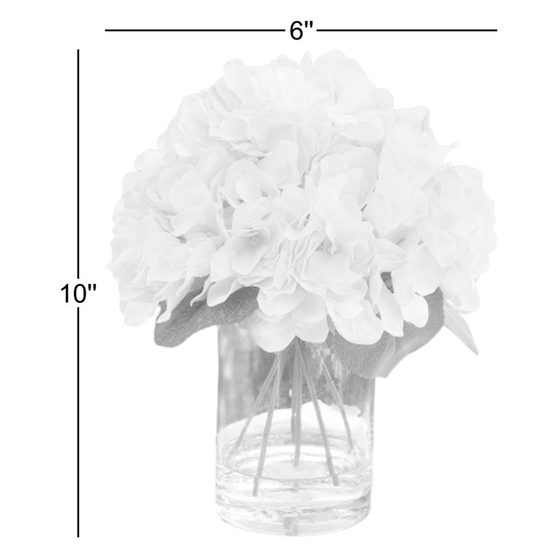 Arrangement de hortensia en vase, Vert