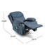 Fauteuil inclinable avec message, poche latérale-1781635651