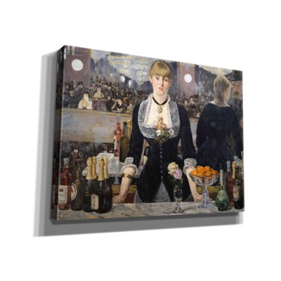 Red Baril Studio «Un Bar Aux Foliesbergere» par Édrede Manet, estampe numérique sur toile